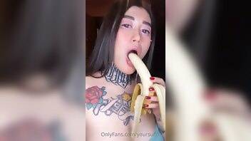 Yoursuccub leaked Banana Sucking Onlyfans XXX Videos on chickinfo.com