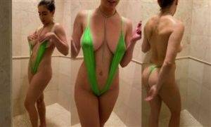 Christina Khalil Nude Shower Slingkini Video Leaked thothub on chickinfo.com