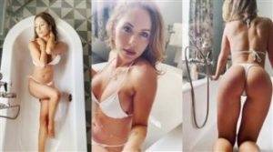 Brittney Palmer Nude White Bikini Teasing Video Leaked thothub on chickinfo.com