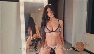 Marta Maria Santos Nude White Thong Teasing Video Leaked on chickinfo.com