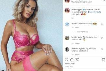 Rhian Sugden Nude Video Lingerie Model on chickinfo.com