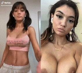 Sexy tiktoker girl with big boobs on chickinfo.com