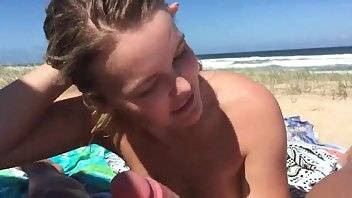 Elle Knox POV blowjob public beach - OnlyFans free porn on chickinfo.com