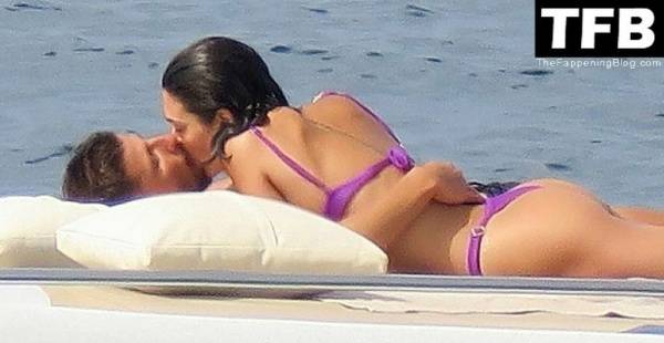 Ruben Dias Packs on the PDA with a Mysterious Scantily-Clad Woman on a Boat in Formentera on chickinfo.com