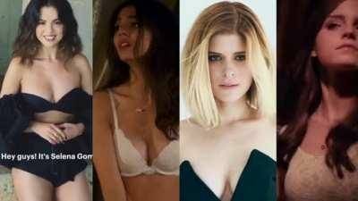 Which one takes your load? Selena Gomez, Victoria Justice, Kate Mara or Emma Watson on chickinfo.com