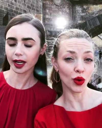 Lily Collins and Amanda Seyfried look fucking gorgeous on chickinfo.com