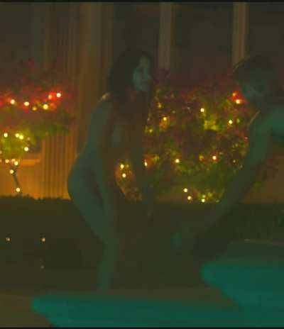 Sarah Shahi and her beautiful erect nipples in Sex/Life on chickinfo.com