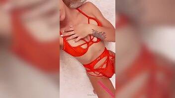 Therealbrittfit body play red lingerie onlyfans videos leaked on chickinfo.com