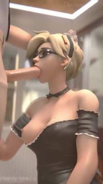 Maid Mercy's special blowjob service (Dreamrider, Volkor) [Overwatch] on chickinfo.com