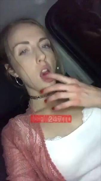 Karla Kush car blowjob & pussy play snapchat premium xxx porn videos on chickinfo.com
