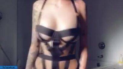 Amazing Bhad Bhabie Topless Thong Straps Bikini Video Leaked on chickinfo.com