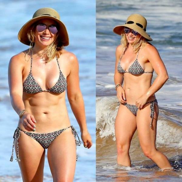 Hilary Duff Sexy Paparazzi Bikini Beach Set Leaked - Usa on chickinfo.com