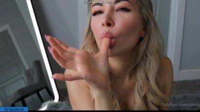 Sexy Alinity Nude Finger Licking Video Leaked on chickinfo.com