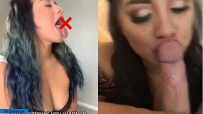 Girl offered to fulfill the fantasy and the dude agreed, taking his dick out of his pants TikTok XXX on chickinfo.com