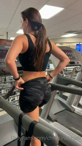 Christina Khalil Public Gym Shorts Strip Onlyfans Video Leaked on chickinfo.com