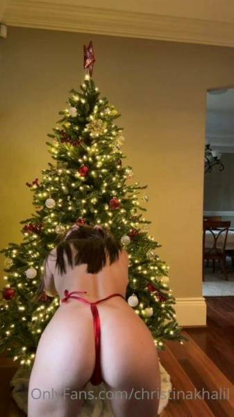 Christina Khalil Christmas Eve Slingkini Onlyfans Video Leaked on chickinfo.com