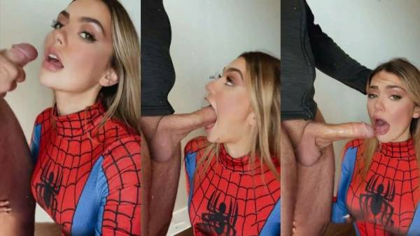 Olivia Mae Spider Girl Cosplay Face Fucked Video on chickinfo.com