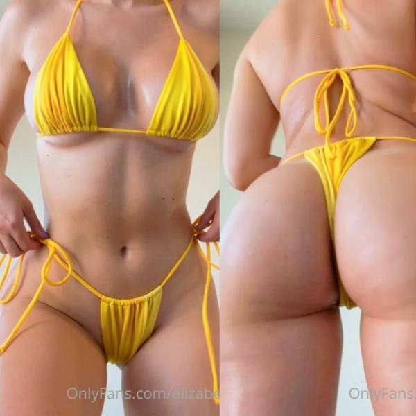 Elizabeth Zaks Yellow Bikini Try-On Onlyfans Video Leaked - Usa on chickinfo.com