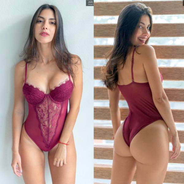 Ari Dugarte One-Piece Purple Lingerie Patreon Set Leaked - Venezuela on chickinfo.com