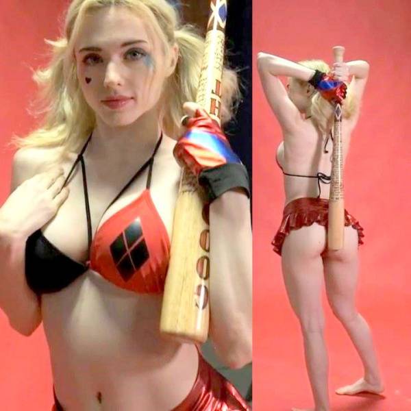 Amouranth Cosplay ASMR Harley Quinn OnlyFans Video Leaked on chickinfo.com