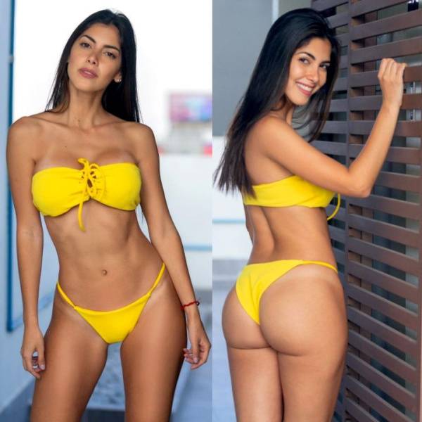 Ari Dugarte Yellow Bandeau Bikini Patreon Set Leaked - Venezuela on chickinfo.com