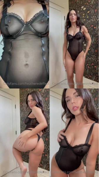 HeatheredEffect See-Through Lingerie Strip OnlyFans Video Leaked on chickinfo.com